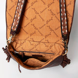 American Darling Large Crossbody Hand Tooled Genuine Leather Western Women Bag Handbag Purse | for Cute