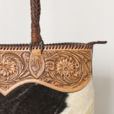 American Darling Tote Hand Tooled Hair-On Genuine Leather Women Bag Western Handbag Purse
