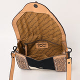 American Darling Crossbody Hand Tooled Hair-On Genuine Leather Women Bag Western Handbag Purse