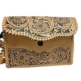 American Darling Wallet Hand Tooled Genuine Leather Women Bag Western Handbag Purse