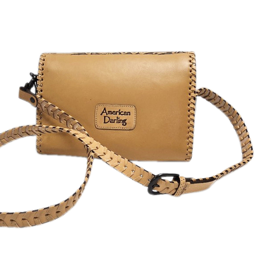 American Darling Wallet Hand Tooled Genuine Leather Women Bag Western Handbag Purse