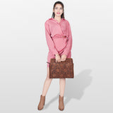 American Darling Clutch Hand Tooled Genuine Leather Women Bag Western Handbag Purse