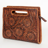 American Darling ADBGZ661 Clutch Hand Tooled Genuine Leather Women Bag Western Handbag Purse