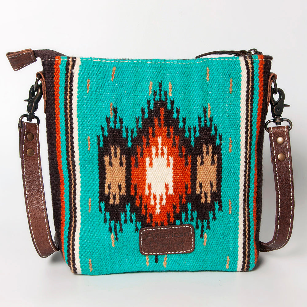 American Darling Large Crossbody Saddle Blanket Genuine Leather women bag western handbag purse