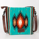 American Darling Large Crossbody Saddle Blanket Genuine Leather women bag western handbag purse