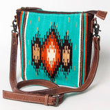 American Darling Large Crossbody Saddle Blanket Genuine Leather women bag western handbag purse
