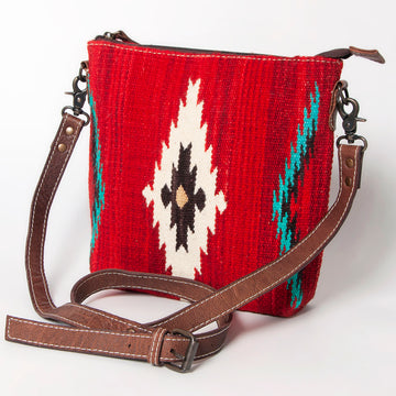 American Darling Large Crossbody Saddle Blanket Genuine Leather women bag western handbag purse