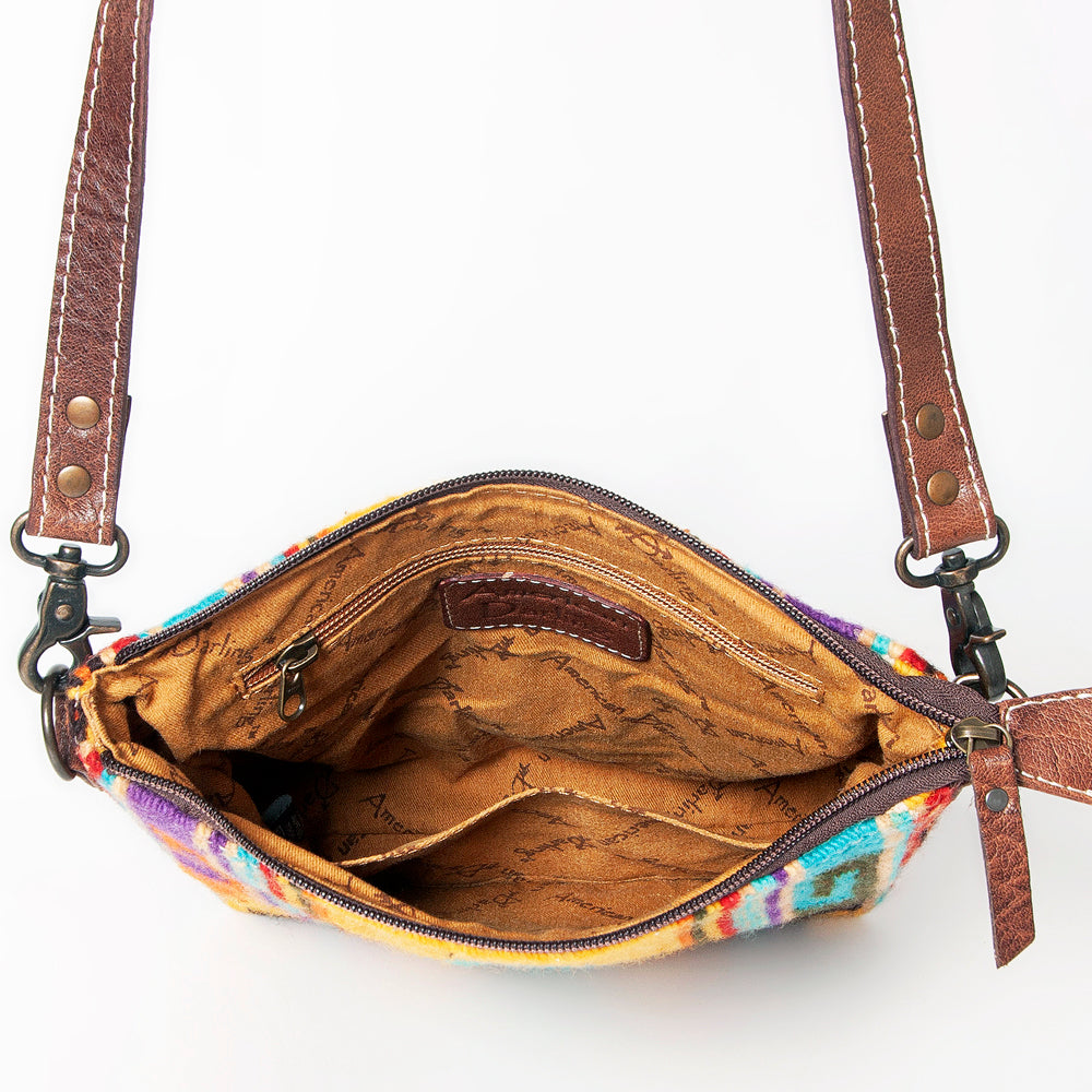 American Darling Large Crossbody Saddle Blanket Genuine Leather women bag western handbag purse