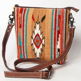 American Darling Large Crossbody Saddle Blanket Genuine Leather women bag western handbag purse