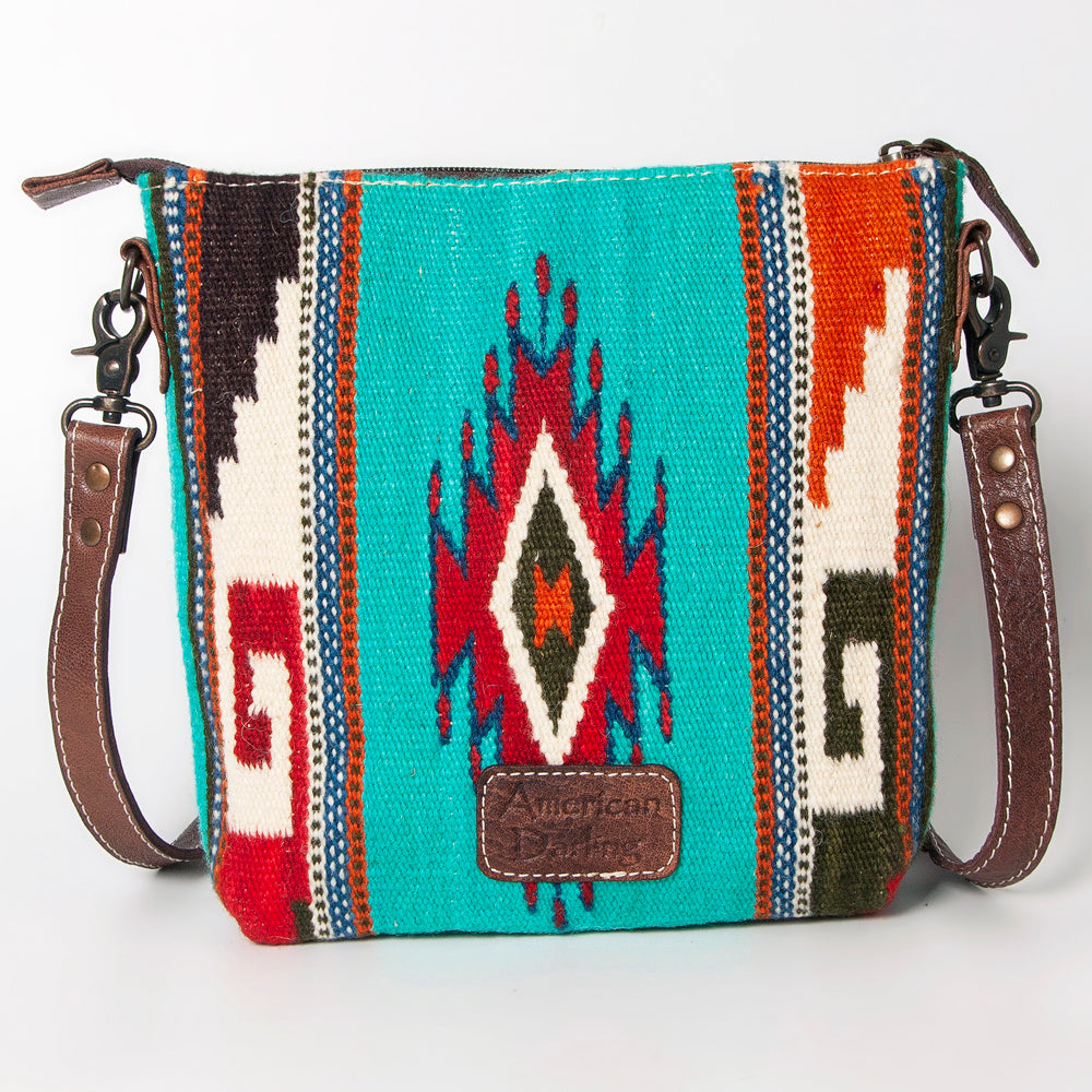 American Darling Large Crossbody Saddle Blanket Genuine Leather women bag western handbag purse