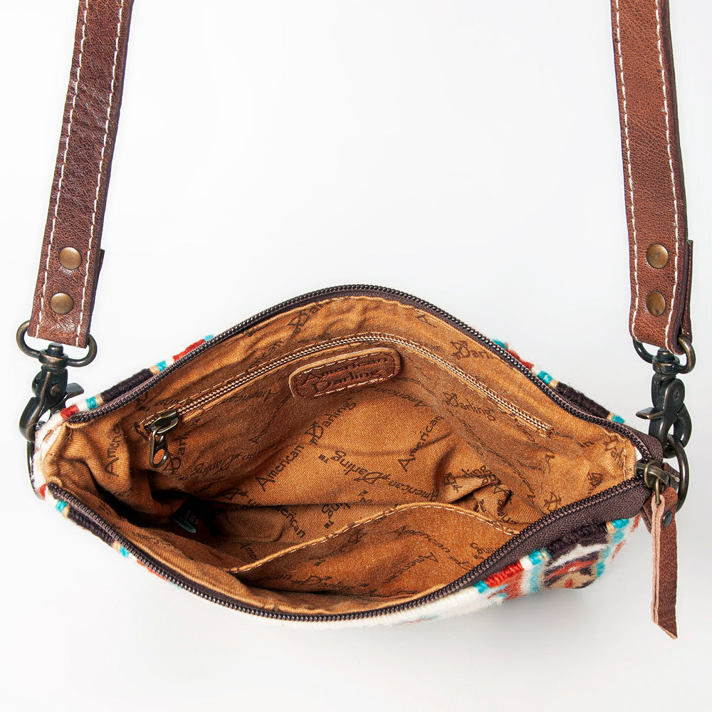 American Darling Large Crossbody Saddle Blanket Genuine Leather women bag western handbag purse