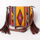 American Darling Cross Body Saddle Blanket Genuine Leather women bag western handbag purse