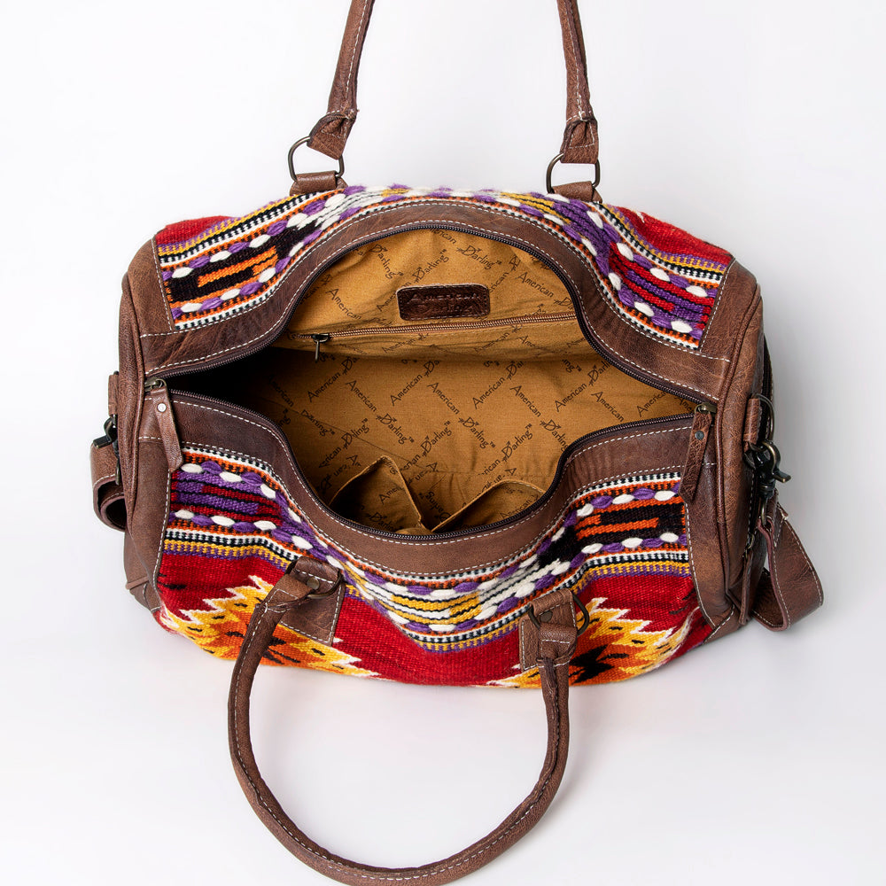 American Darling Duffel Saddle Blanket Genuine Leather women bag western handbag purse