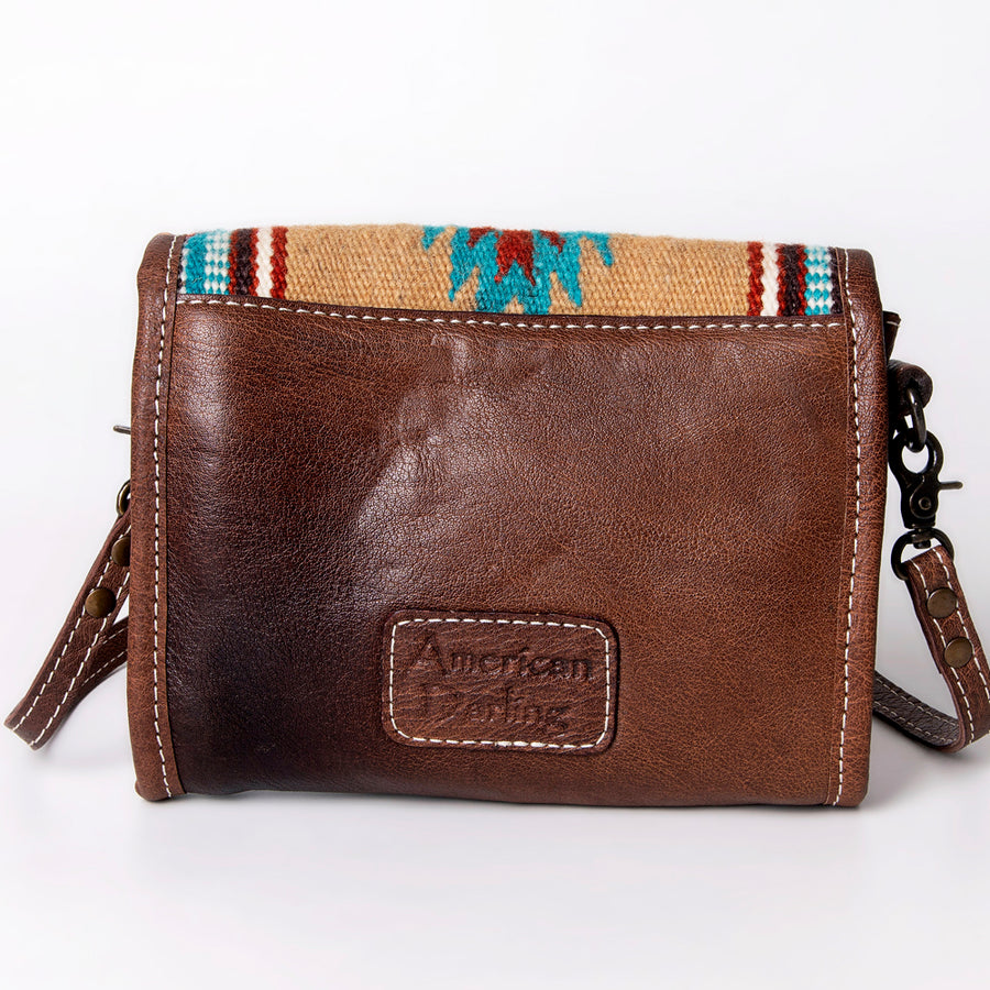 American Darling Women's Messenger Bag Western Saddle Blanket Genuine Leather Handbag and Ladies Purse