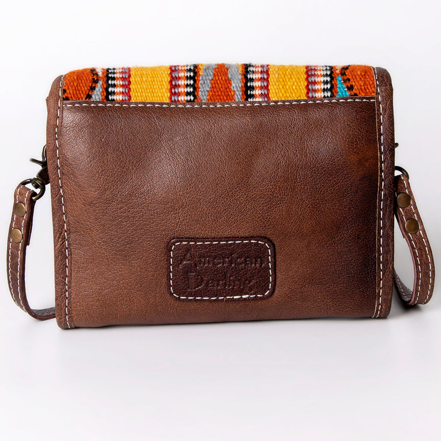 American Darling Women's Messenger Bag Western Saddle Blanket Genuine Leather Handbag and Ladies Purse