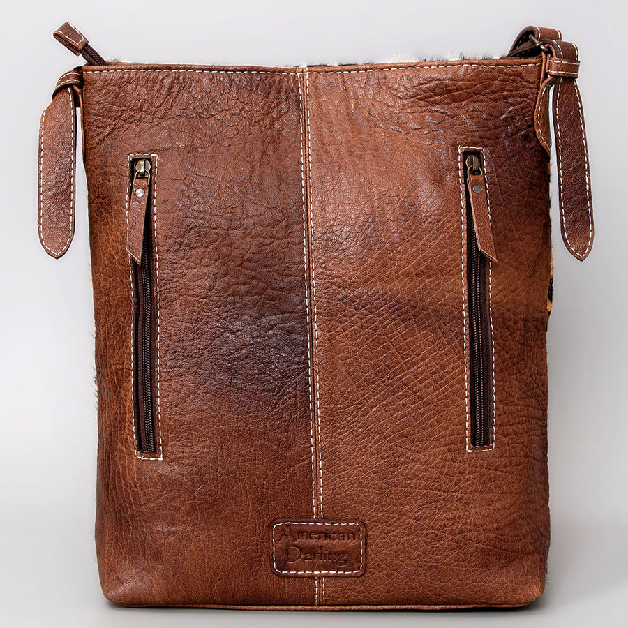 American Darling Women's Hobo Bag Western Hair-on Genuine Leather Handbag and Ladies Purse
