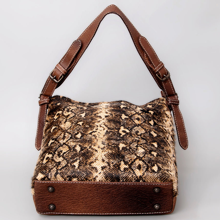 American Darling Women's Hobo Bag Western Hair-on Genuine Leather Handbag and Ladies Purse