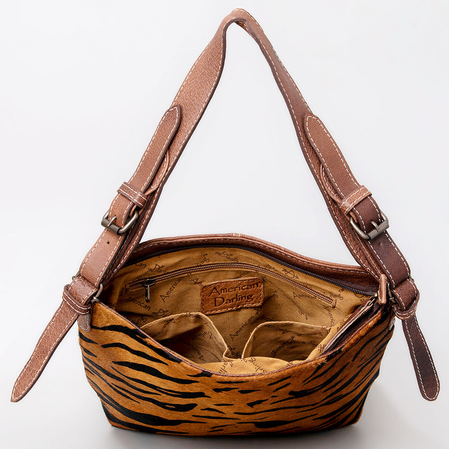 American Darling Women's Hobo Bag Western Hair-on Genuine Leather Handbag and Ladies Purse