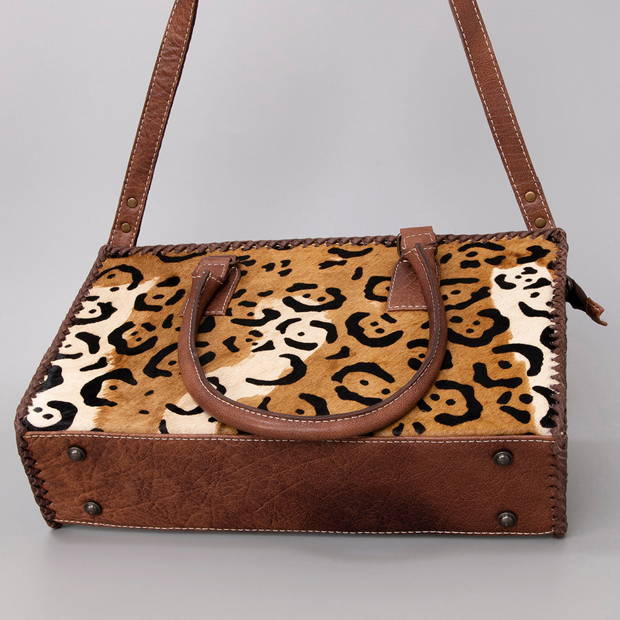 American Darling Women's Tote Bag Western Hair-On Genuine Leather Handbag and Ladies Purse