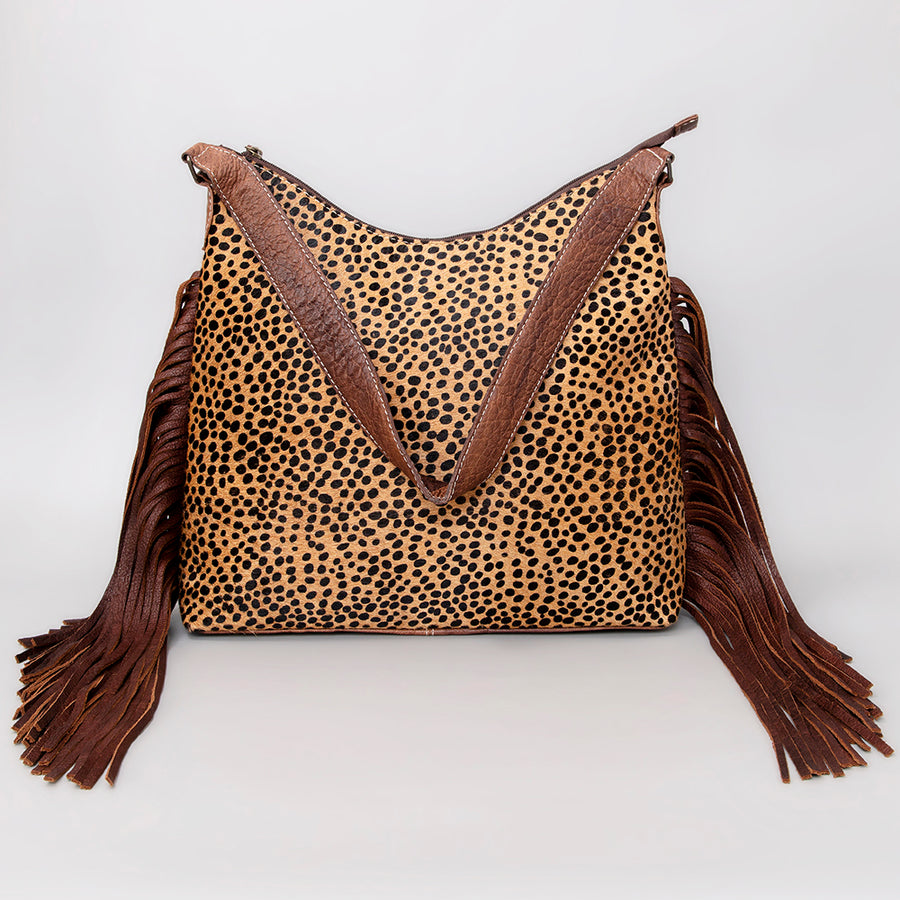 American Darling Women's Hobo Bag Western Hair-On Genuine Leather Handbag and Ladies Purse
