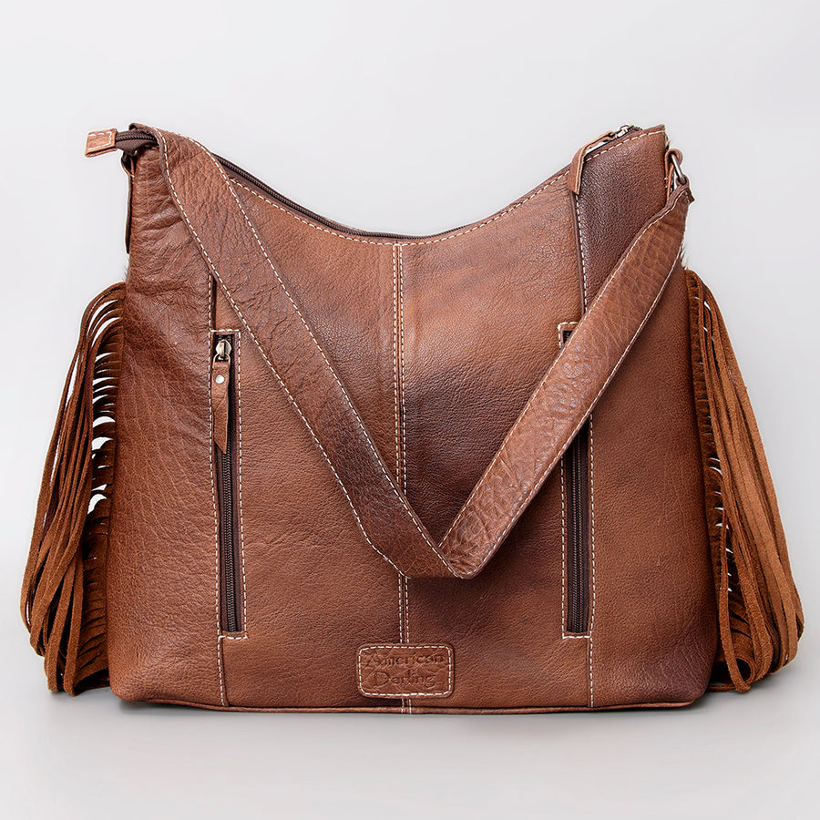 American Darling Women's Hobo Bag Western Hair-On Genuine Leather Handbag and Ladies Purse