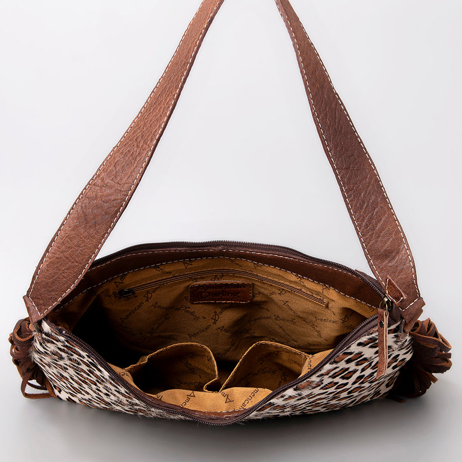 American Darling Women's Hobo Bag Western Hair-On Genuine Leather Handbag and Ladies Purse