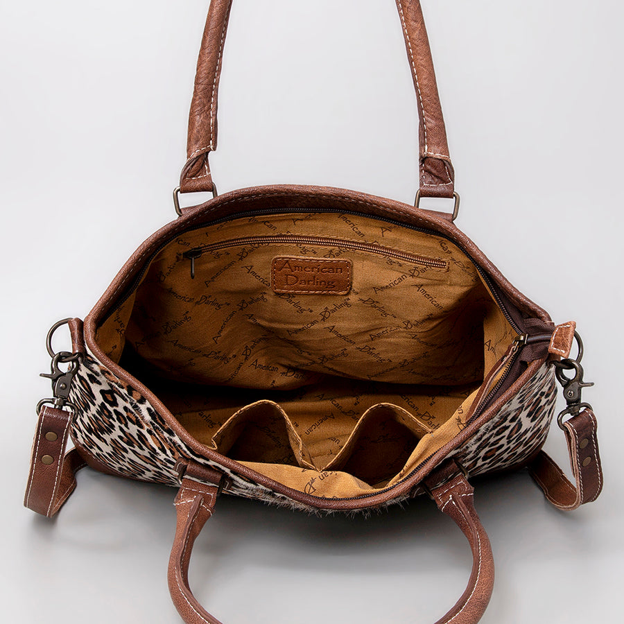 American Darling Women's Hobo Bag Western Hair-On Genuine Leather Handbag and Ladies Purse