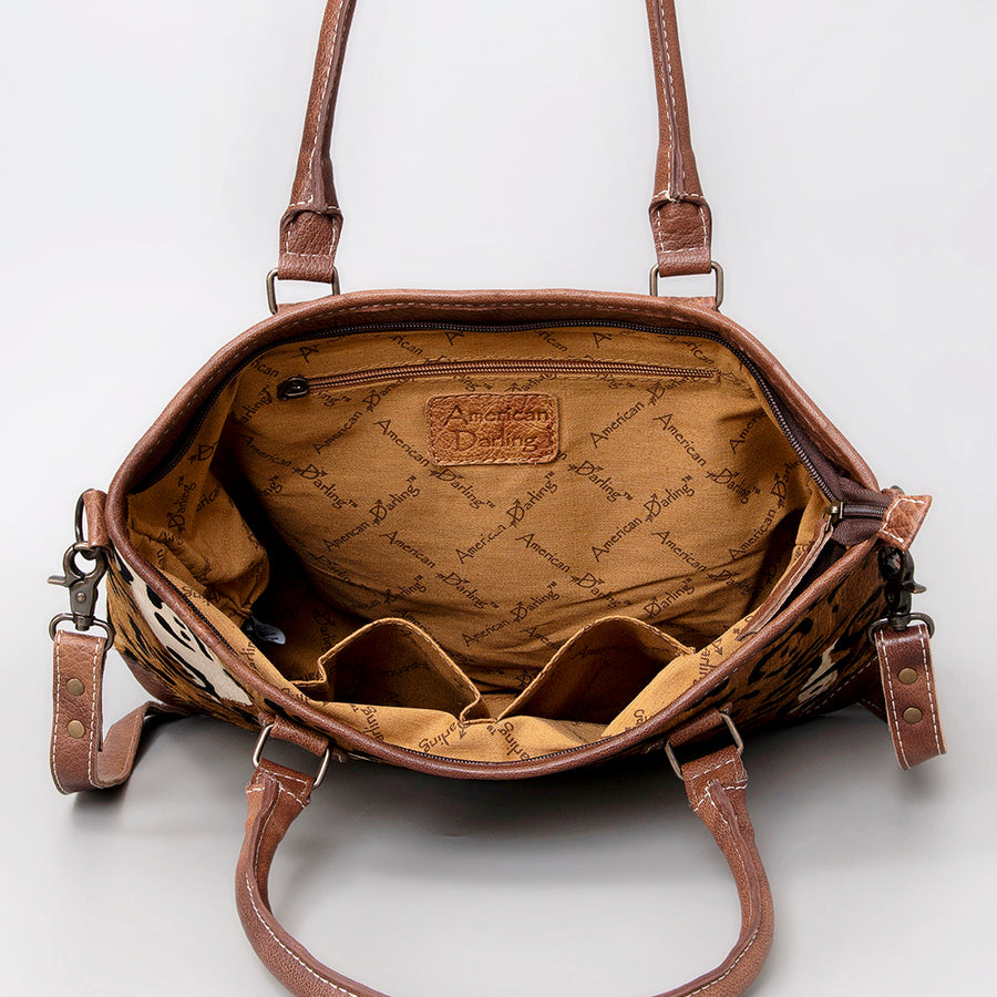 American Darling Women's Hobo Bag Western Hair-On Genuine Leather Handbag and Ladies Purse