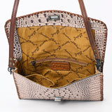 American Darling Coin Purse Crocodile embossed Genuine Leather women bag western handbag purse