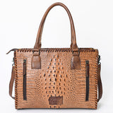 American Darling Briefcase Crocodile embossed Genuine Leather women bag western handbag purse