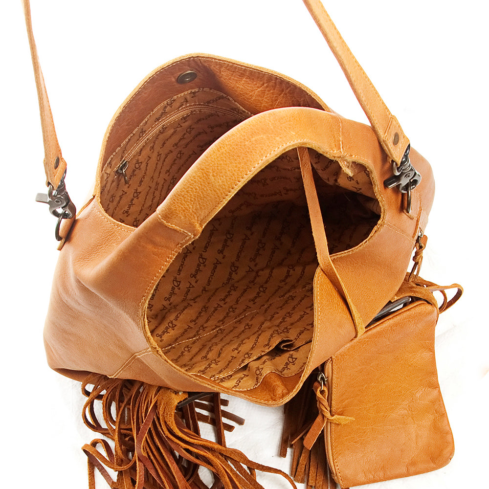 American Darling Hobo Hand Tooled Genuine Leather Women Bag Western Handbag