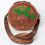 American Darling Canteen Hand Tooled Genuine Leather Women Bag Western Handbag Purse |