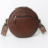American Darling ADBGA304 Canteen Hand Tooled Genuine Leather Women Bag Western Handbag Purse
