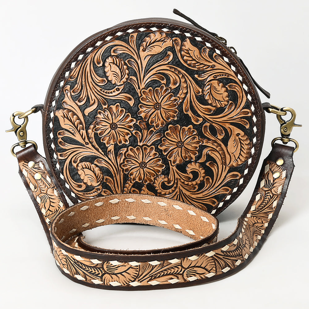 American Darling Canteen Hand Tooled Genuine Leather Women's Bag Western Handbag Purse | for Women Cute