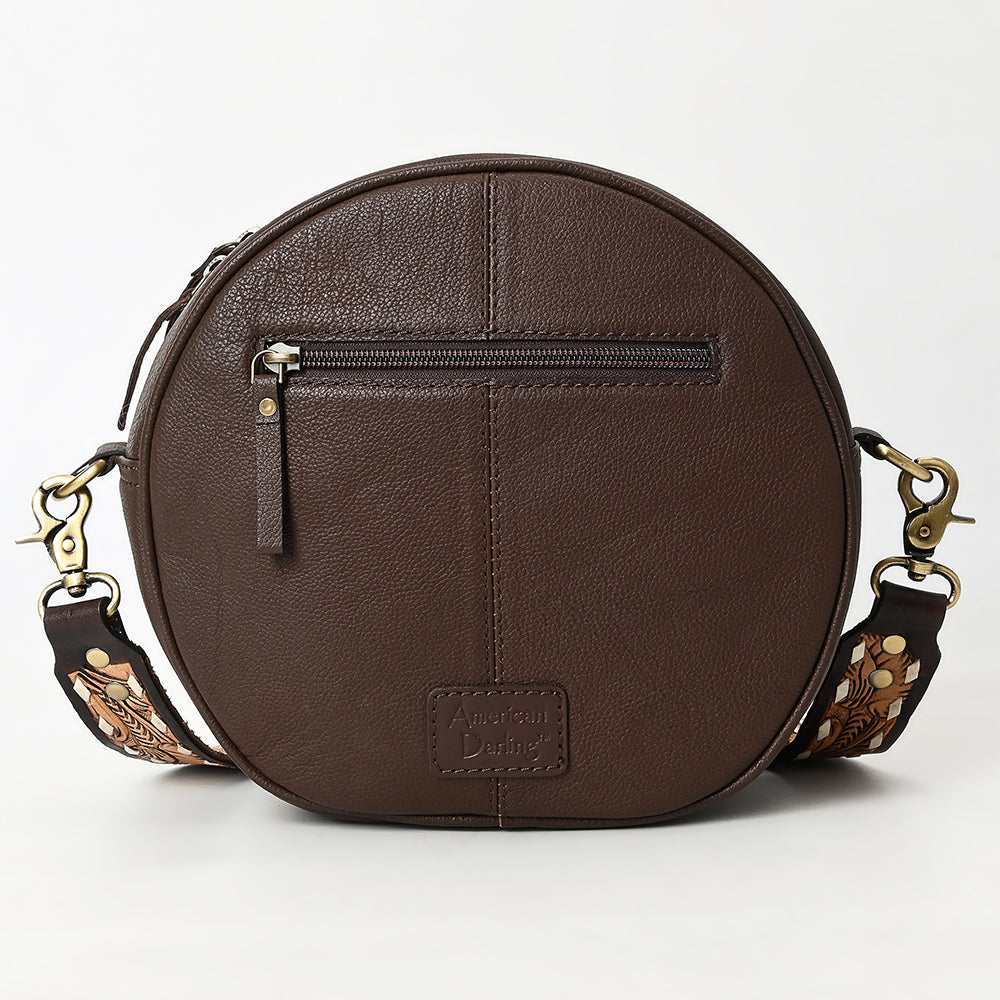 American Darling Canteen Hand Tooled Genuine Leather Women's Bag Western Handbag Purse | for Women Cute