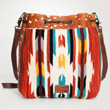 American Darling Hobo Saddle Blanket Hair Genuine Leather Western Women Bag Handbag Purse | Travel Bags College Casual