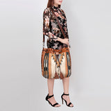 American Darling Hobo Saddle Blanket Hair Genuine Leather Western Women Bag Handbag Purse | Travel Bags College Casual