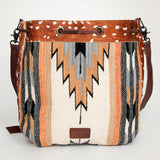 American Darling Hobo Saddle Blanket Hair Genuine Leather Western Women Bag Handbag Purse | Travel Bags College Casual