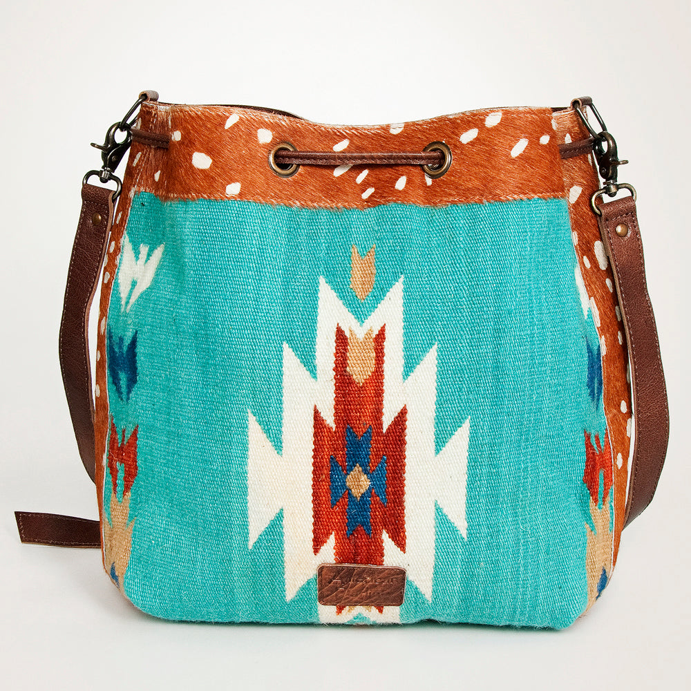 American Darling Hobo Saddle Blanket Hair Genuine Leather Western Women Bag Handbag Purse | Travel Bags College Casual