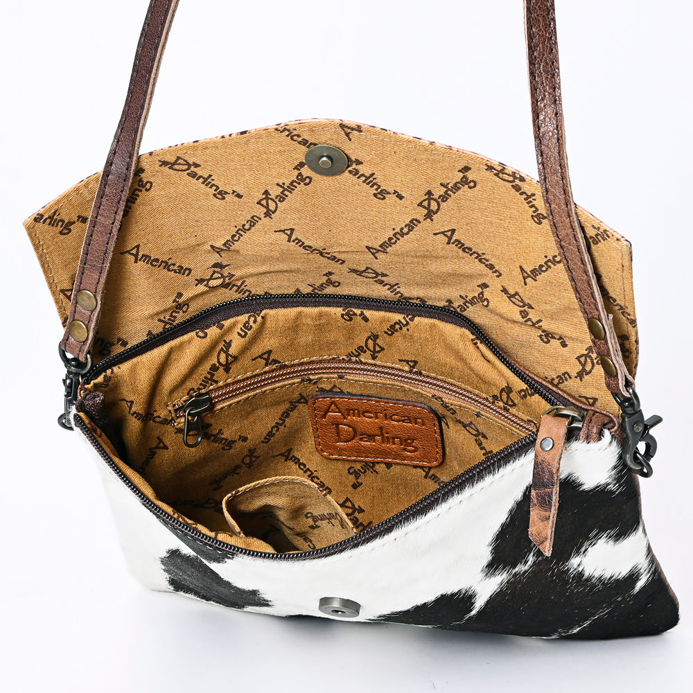 American Darling Envelope Crocodile Embossed Hair on Genuine Leather Western Women Bag Handbag Purse | for Cute