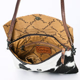 American Darling Envelope Crocodile Embossed Hair on Genuine Leather Western Women Bag Handbag Purse | for Cute