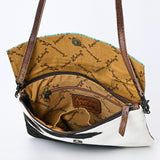 American Darling Envelope Crocodile Embossed Hair on Genuine Leather Western Women Bag Handbag Purse | for Cute