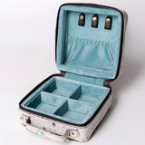 American Darling Jewelry Case Hair-On Genuine Leather Women Bag Western Handbag Purse | Organizer for Travel