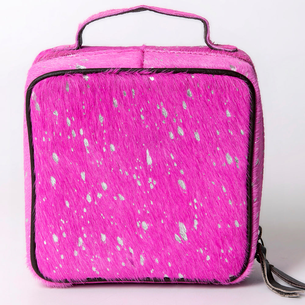 American Darling Jewelry Case Hair-On Genuine Leather Women Bag Western Handbag Purse | Organizer for Travel