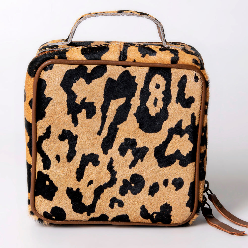 American Darling Jewelry Case Hair-On Genuine Leather Women Bag Western Handbag Purse | Organizer for Travel