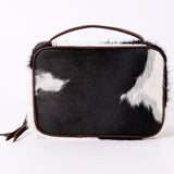 American Darling Jewelry Case Hand Tooled Hair-On Genuine Leather Women Bag Western Handbag Purse | Organizer for Travel