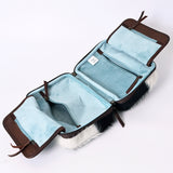 American Darling Jewelry Case Hand Tooled Hair-On Genuine Leather Women Bag Western Handbag Purse | Organizer for Travel