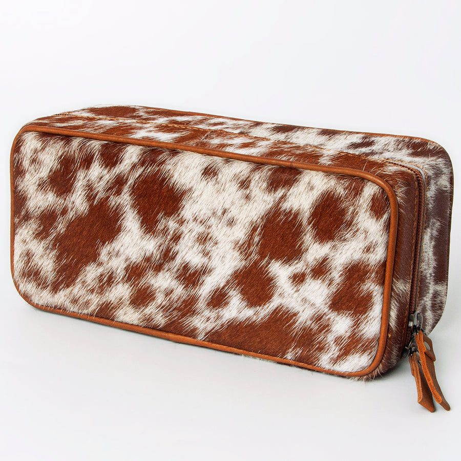 American Darling Western Paint Splatter Hair-On Cowhide Jewelry case - Uhorse