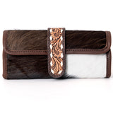 American Darling Jewelry Case Hand Tooled Saddle Blanket Genuine Leather Women Bag Western Handbag Purse Organizer for Travel