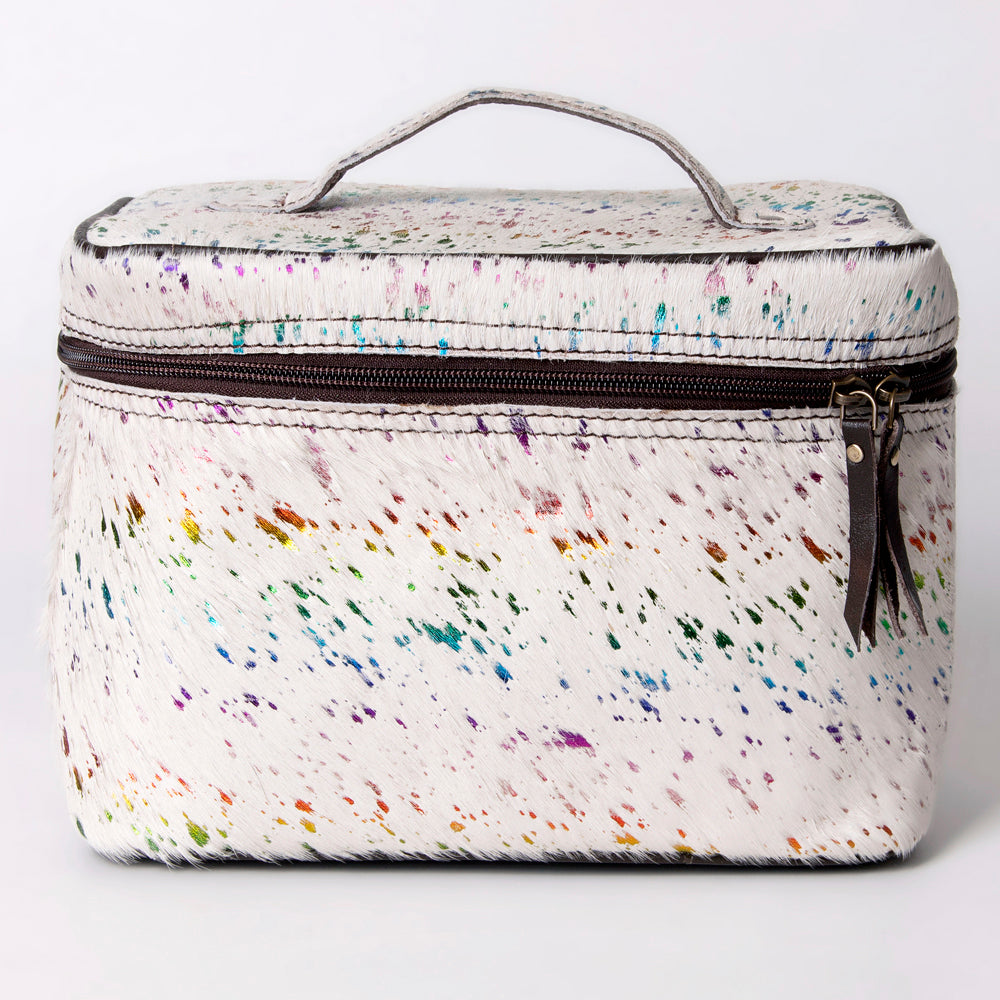 American Darling Jewelry Case Hair-On Genuine Leather Women Bag Western Handbag Purse | for Travel